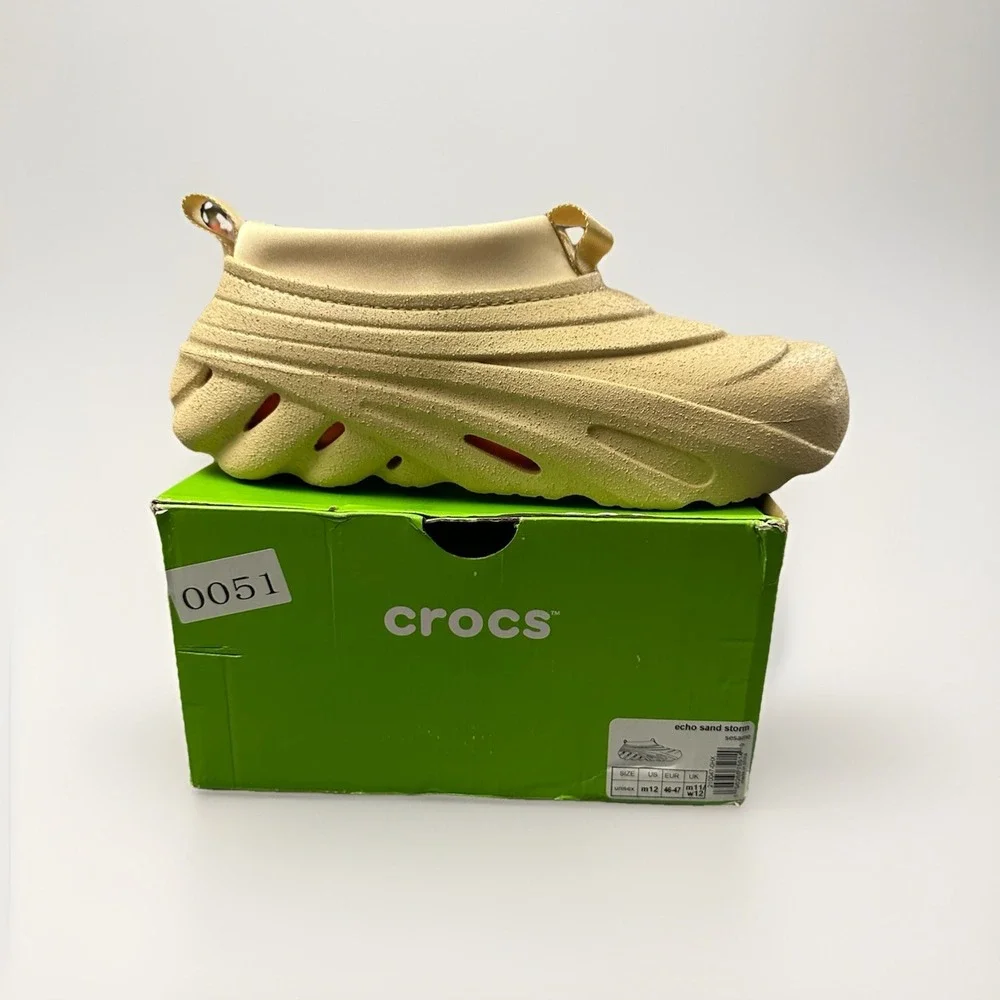 CROCS MENS ECHO STORM SANDSTORM SESAME #210047-0HX Size 12